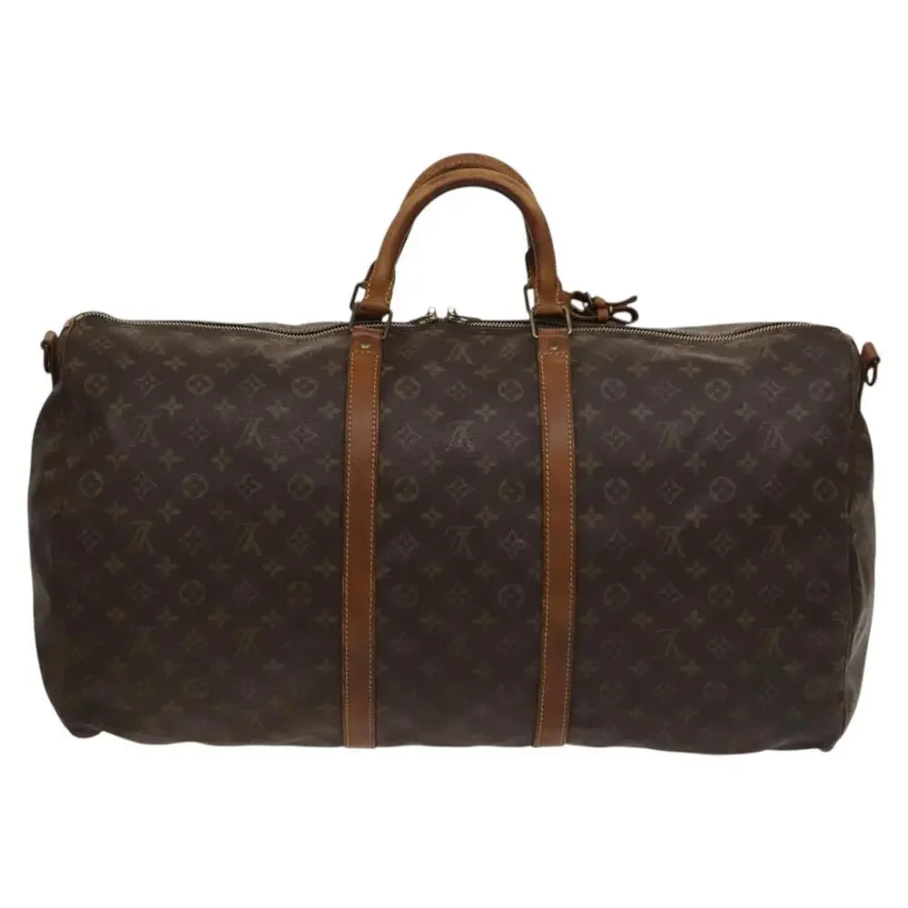 LOUIS VUITTON Monogram Keepall Bandouliere 60 Boston Bag M41412